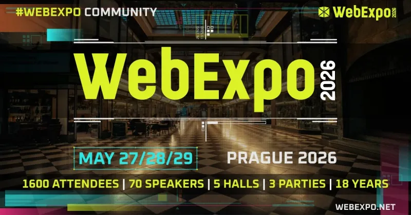 🎟️ WebExpo 2026: The biggest Czech web conference turns 18